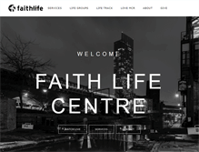 Tablet Screenshot of faithlifecentre.com